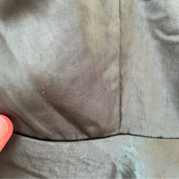 Selfie Leslie Well Versed Pleated Mini Dress Forest Green Size Small Satin Party - Picture 4 of 8